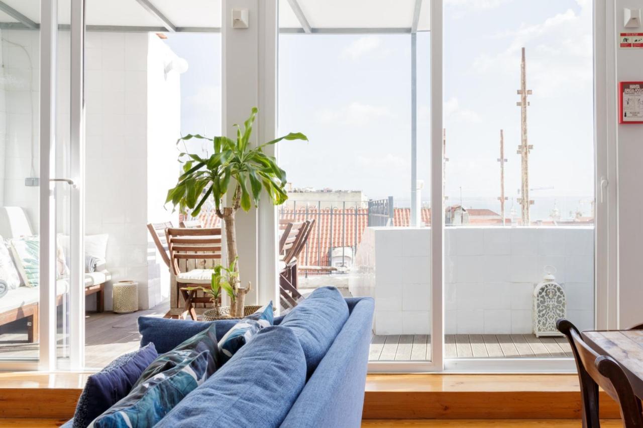 Amazing Rooftop Terrace With River And Historic City View 4 Bedrooms 4 Bathrooms Ac 19Th Century Building Chiado Lisboa Екстериор снимка