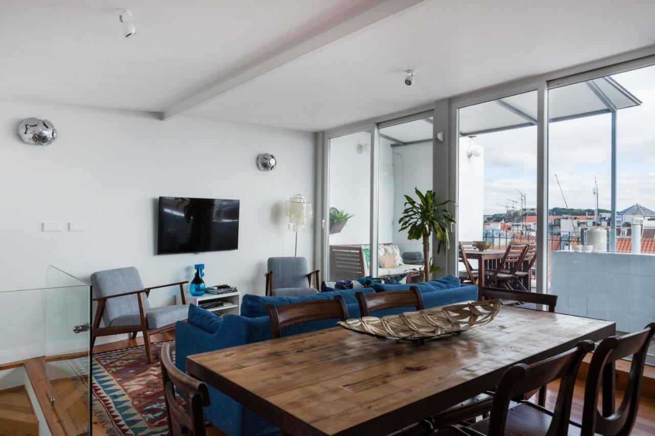 Amazing Rooftop Terrace With River And Historic City View 4 Bedrooms 4 Bathrooms Ac 19Th Century Building Chiado Lisboa Екстериор снимка