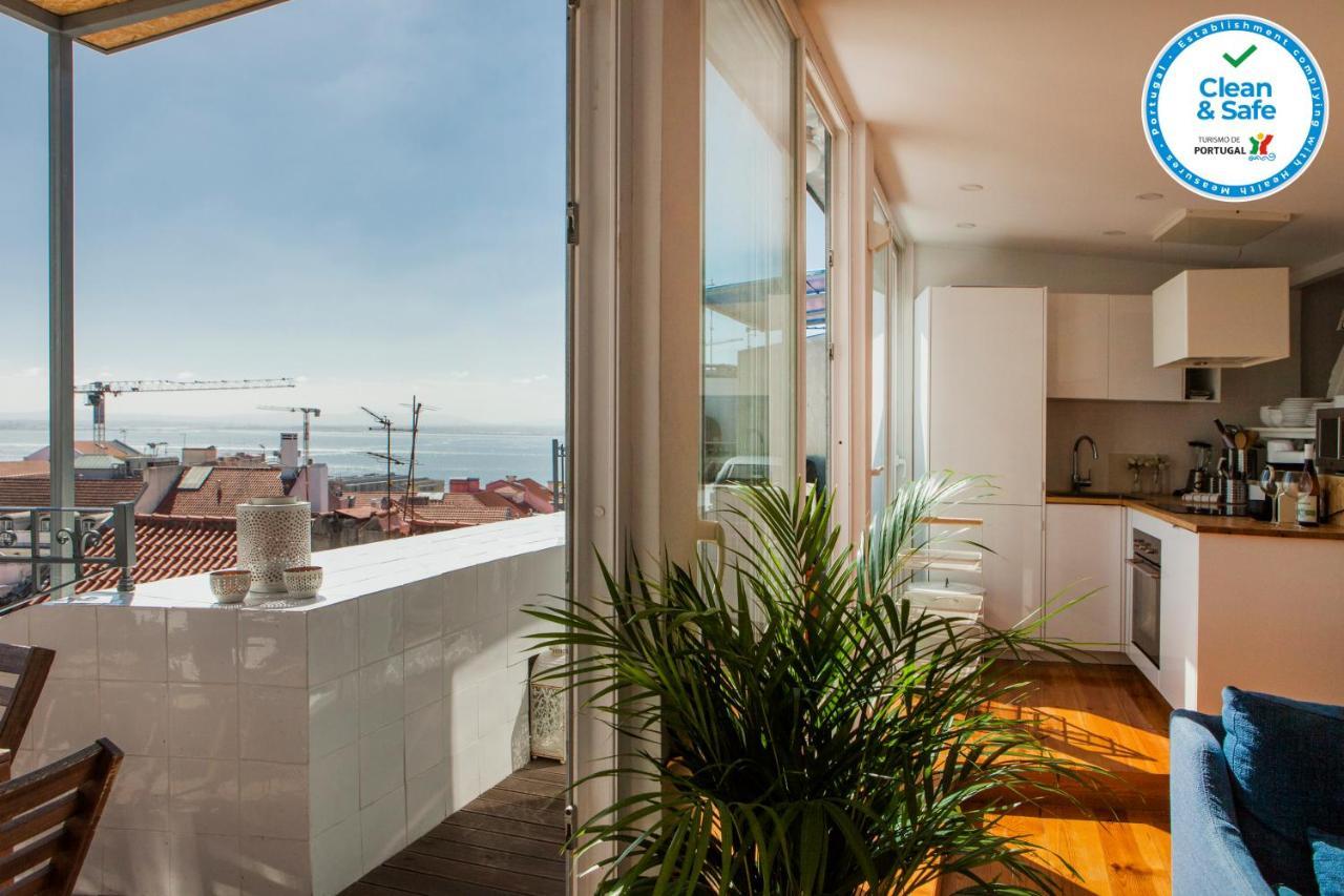 Amazing Rooftop Terrace With River And Historic City View 4 Bedrooms 4 Bathrooms Ac 19Th Century Building Chiado Lisboa Екстериор снимка