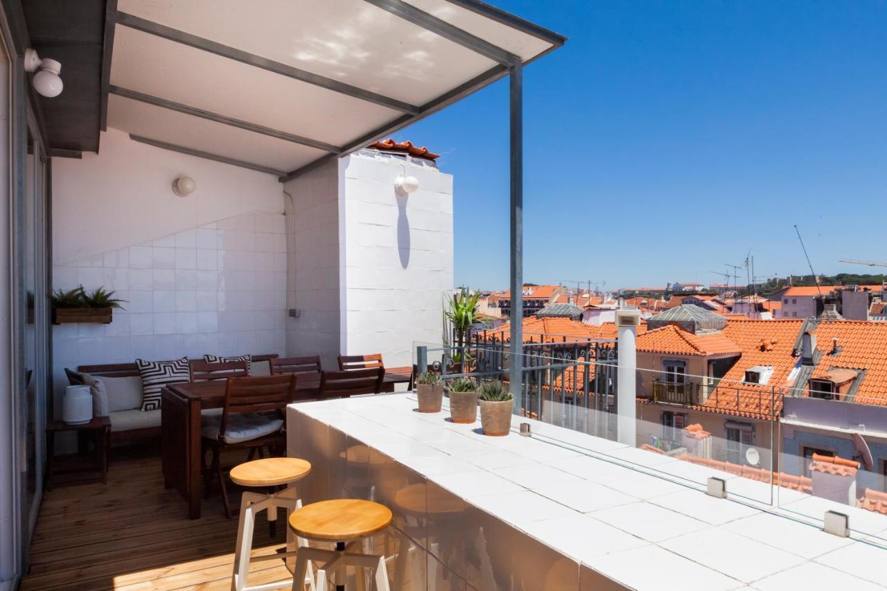 Amazing Rooftop Terrace With River And Historic City View 4 Bedrooms 4 Bathrooms Ac 19Th Century Building Chiado Lisboa Екстериор снимка
